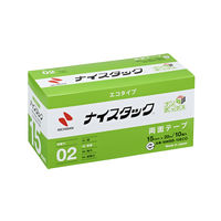ニチバン 両面テープ ナイスタック エコタイプ 幅15mm×20m NWBB-15ECO ブンボックス 1セット（10箱：100巻）