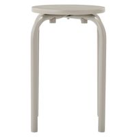 無印良品 スチールパイプスタッキングスツール ウォームグレー 幅28.5×奥行28.5×高さ45cm 1セット（1脚×5）良品計画