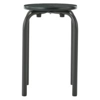 無印良品 スチールパイプスタッキングスツール ダークグレー 幅28.5×奥行28.5×高さ45cm 1セット（1脚×5） 良品計画