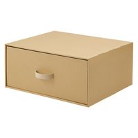 無印良品 ダンボール衣装ケース 引出式 ベージュ 奥行44cmタイプ 1セット（1個×5） 良品計画