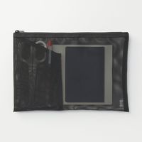 無印良品 ナイロンメッシュケース ポケット付き A5サイズ用 黒 良品計画