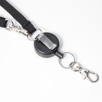 無印良品 パスケース カードケース用リール付ストラップ 黒 良品計画