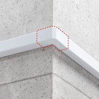 サンワサプライ 配線ダクト(内外L型・ホワイト) CA-KK40DR 1個（直送品）