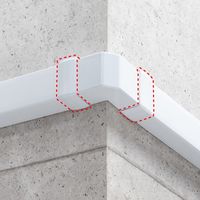 サンワサプライ 配線ダクト(連結カバー・ホワイト) CA-KK60J 1個（直送品）