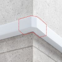 サンワサプライ 配線ダクト(内外L型・ホワイト) CA-KK60DR 1個（直送品）