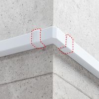 サンワサプライ 配線ダクト(連結カバー・ホワイト) CA-KK40J 1個（直送品）