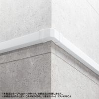 サンワサプライ 配線ダクト(60×40×1000mm・ホワイト) CA-KK60W 1個（直送品）