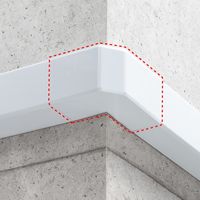 サンワサプライ 配線ダクト(内外L型・ホワイト) CA-KK80DR 1個（直送品）