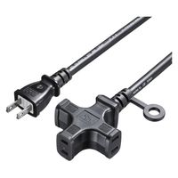 サンワサプライ 電源延長コード(3個口) TAP-EX23-20BK 1本