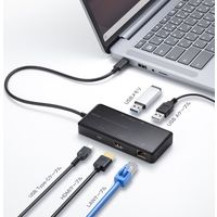 サンワサプライ USB Type-C ドッキングステーション USB-DKM7BK 1個（直送品）