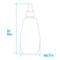 金鵄製作所 点眼容器（だるま点眼） 30mL キャップ付 本体色:白 キャップ色:白 未滅菌 500本（1箱） 81130-001 1箱（500本）（直送品）