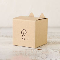 cotta 95443 どうぶつギフト箱 ネコ クラフト 4580414628718 1セット(20個入×25束 合計500個)（直送品）