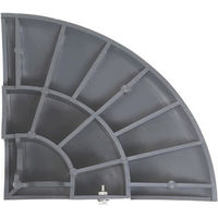 サンポリ 段差スロープ ジョイステップコーナーH150 コーナーH150 1セット(8枚)（直送品）