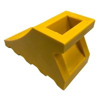 サンポリ 輪止め イエロー 4996645205015 1セット(10個)（直送品）