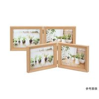 ハクバ写真産業 フォトフレーム テリア3 2Lサイズ 2面(ヨコ・ヨコ) ナチュラル FWTR3-NT2L2Y 1個 62-9752-51（直送品）