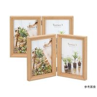 ハクバ写真産業 フォトフレーム テリア3 2Lサイズ 2面(タテ・タテ) ナチュラル FWTR3-NT2L2T 1個 62-9752-53（直送品）
