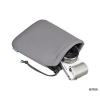 ハクバ写真産業 ソフトクッションポーチ L グレー KCS-36L 1個 62-9764-18（直送品）