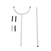 日東 ハイビームさすまた ホワイト HSM-WH 1本（直送品）