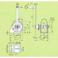 富士製作所 ハンディウィンチ HD-100 1PC（直送品）