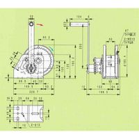 富士製作所 ハンディウィンチ HD-300 1PC（直送品）