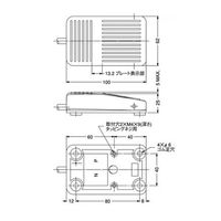 大阪自動電機 フットスイッチ OFL-V-M4 1セット(2PC)（直送品）
