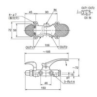 Parker TAIYO フートバルブ 4F-20 1PC（直送品）