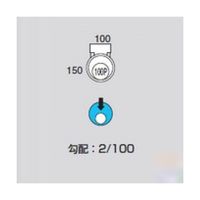 前澤化成工業 ビニマス ドロップ M-DR100PX100-150 1個 64-5108-43（直送品）