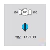 前澤化成工業 ビニマス ストレート M-ST150-200 1個 64-5109-82（直送品）