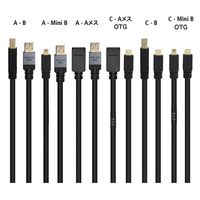 PC TripleC導体 高品質USBケーブル USB A-miniB 2.0m SUS380MK2A-MINIB2.0M 1個（直送品）