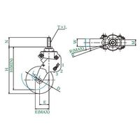ユーエイ SKYーT型キャスター 自在車ねじ込み式 SKY-T125SUE-3M16 40 1個 62-9800-11（直送品）