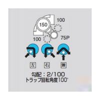 アズワン MーUTーL右100X75Pー150 ビニマス90度曲 64-5108-66 1個（直送品）
