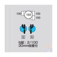 アズワン MXーHS右100ー150 ビニマス 平行合流 64-5108-76 1個（直送品）