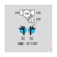 アズワン MMーMY左100ー150 ビニマス 90度変角 64-5109-04 1個（直送品）