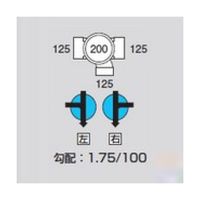 アズワン Mー90Y左125ー200 ビニマス 90度合流 64-5109-63 1個（直送品）