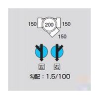 アズワン Mー45Y右150ー200 ビニマス 45度合流 64-5109-92 1個（直送品）