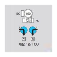 アズワン MMーE90L左100X75ー150 ビニマス流入 64-5110-17 1個（直送品）