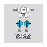 アズワン MMーE90YS左100X75ー15 ビニマス流入90 64-5110-23 1個（直送品）