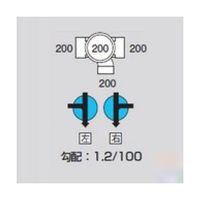 アズワン Mー90Y左200ー200 ビニマス 90度合流 64-5110-12 1個（直送品）