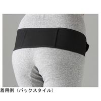 セルヴァン 片手で締められる簡単骨盤ベルト ブラック MーL 032492702 1枚 65-0551-12（直送品）