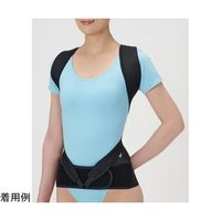 セルヴァン 丸まった背中を起こす姿勢のサポーター ブラック MーL 044622702 1枚 65-0550-99（直送品）