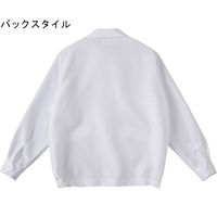 ソルディ 女性上着 クリーンルーム ホワイト 5L オープンネック 65-1701-82 1着（直送品）