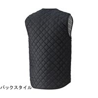 日の丸繊維 インナーベスト 蓄熱保温素材 ブラック LL 65-1702-99 1着（直送品）