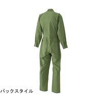 日の丸繊維 続服 (ポリエステル70%・綿30%) ダークオリーブ M 65-1703-55 1着（直送品）