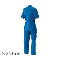 日の丸繊維 半袖続服 (ポリエステル70%・綿30%) ミッドナイトブルー LL 65-1703-62 1着（直送品）