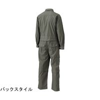 日の丸繊維 続服 (ポリエステル65%・綿35%) アーミーグリーン S 65-1704-40 1着（直送品）