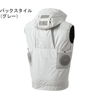 アタックベース チタンフードベスト L グレー 3540 1枚 65-3358-31（直送品）