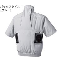 アタックベース 半袖ジャケット LL ボタニカルブルー 055 1枚 65-3358-67（直送品）