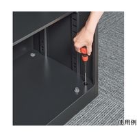 生興 A4判対応書庫ASK ブラック H1110mm 下置用 オープン W880 ASK-34K 1台 65-3698-09（直送品）