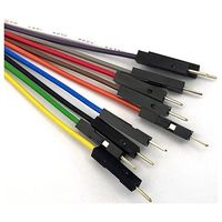 共立電子産業 QIケーブルシングルピンプラグ10色セット 311-369 1袋(10個) 65-3734-40（直送品）