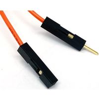 共立電子産業 QIケーブル1Sー1P 橙 5本入 311-216-6 1袋(5本) 65-3734-57（直送品）